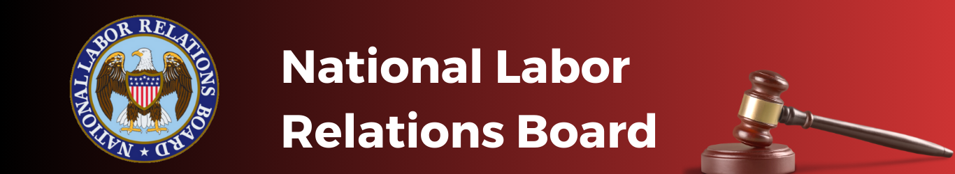 National Labor Relations Board USAJOBS Banner with seal and gavel